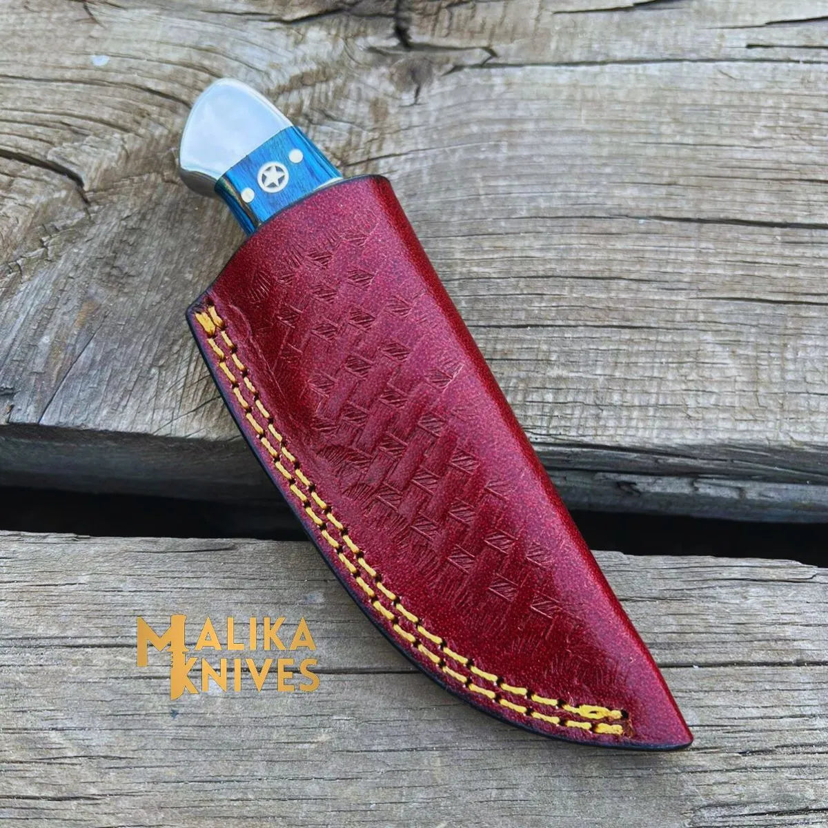 Premium EDC Flag Handle Skinner Knife - Compact, Durable & Razor-Sharp for Outdoor Enthusiasts-0025 - image 3