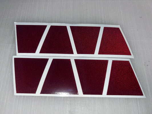 Blacked Out Red Reflective Helmet (TET) Tetrahedron 8 Pack - image 2
