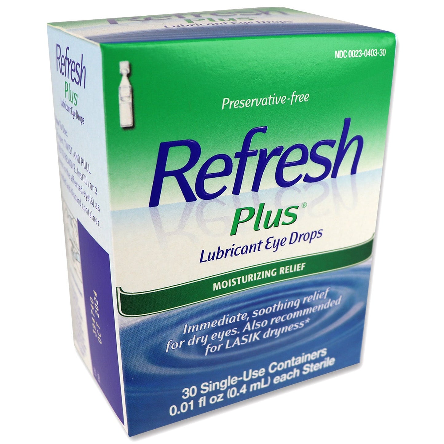 Lubricating Eye Drops, 30 Ampules per Box