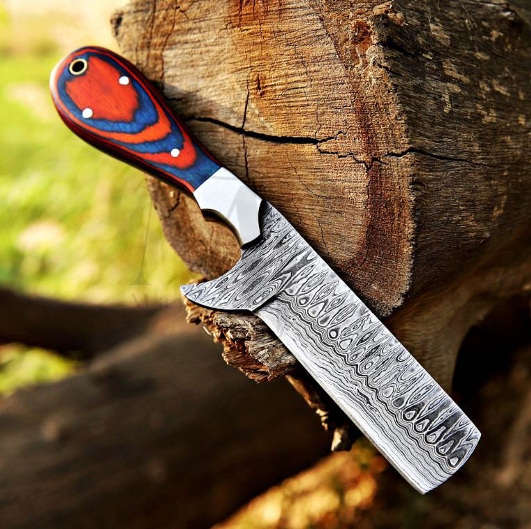 Damascus Bull Cutter Knife VG10 Cowboy Ranch Knife - image 2