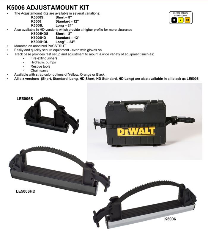 PAC Adjustamount Kit (K5006) - shown as part of the complete kit; this is bracket P/N 1006