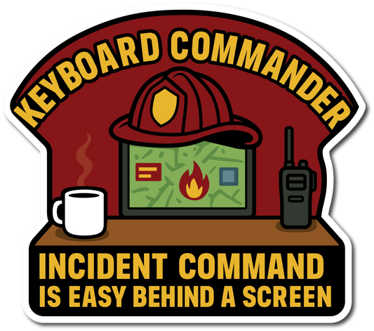 KEYBOARD COMMANDER HELMET DECAL