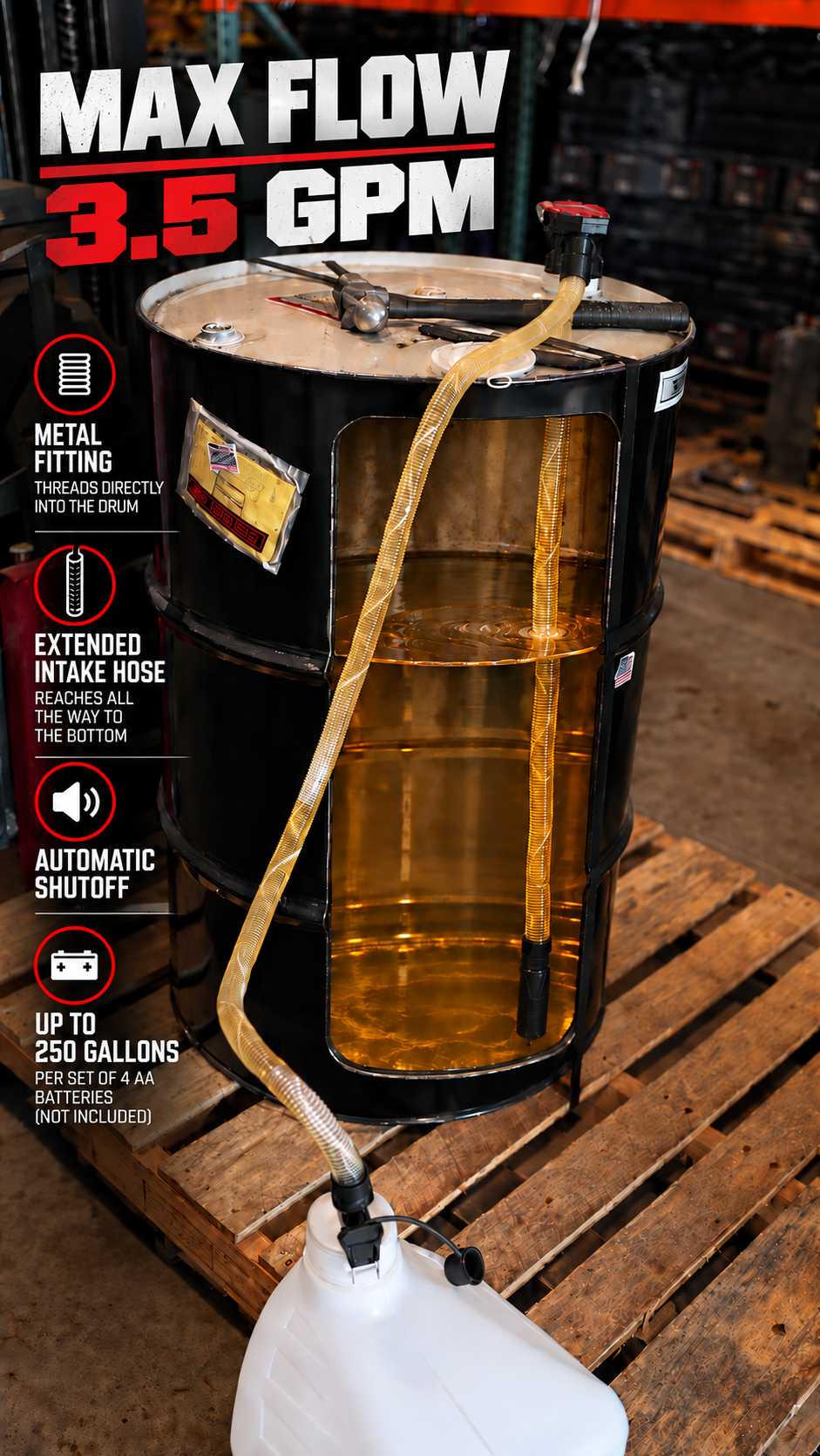 Tuff Jug Electric Drum Pump