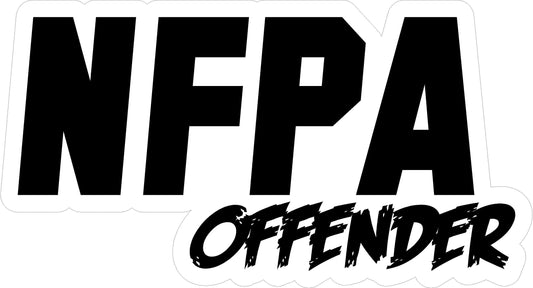 NFPA OFFENDER HELMET DECAL