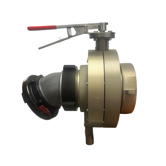 BV-78 Storz butterfly valve, 30° elbow, lever handle