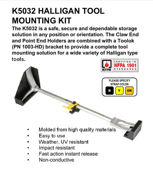 PAC Halligan Tool Mounting Kit