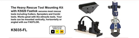 PAC Heavy Rescue Base Mount Kit - shown as part of the complete kit with a locking bracket