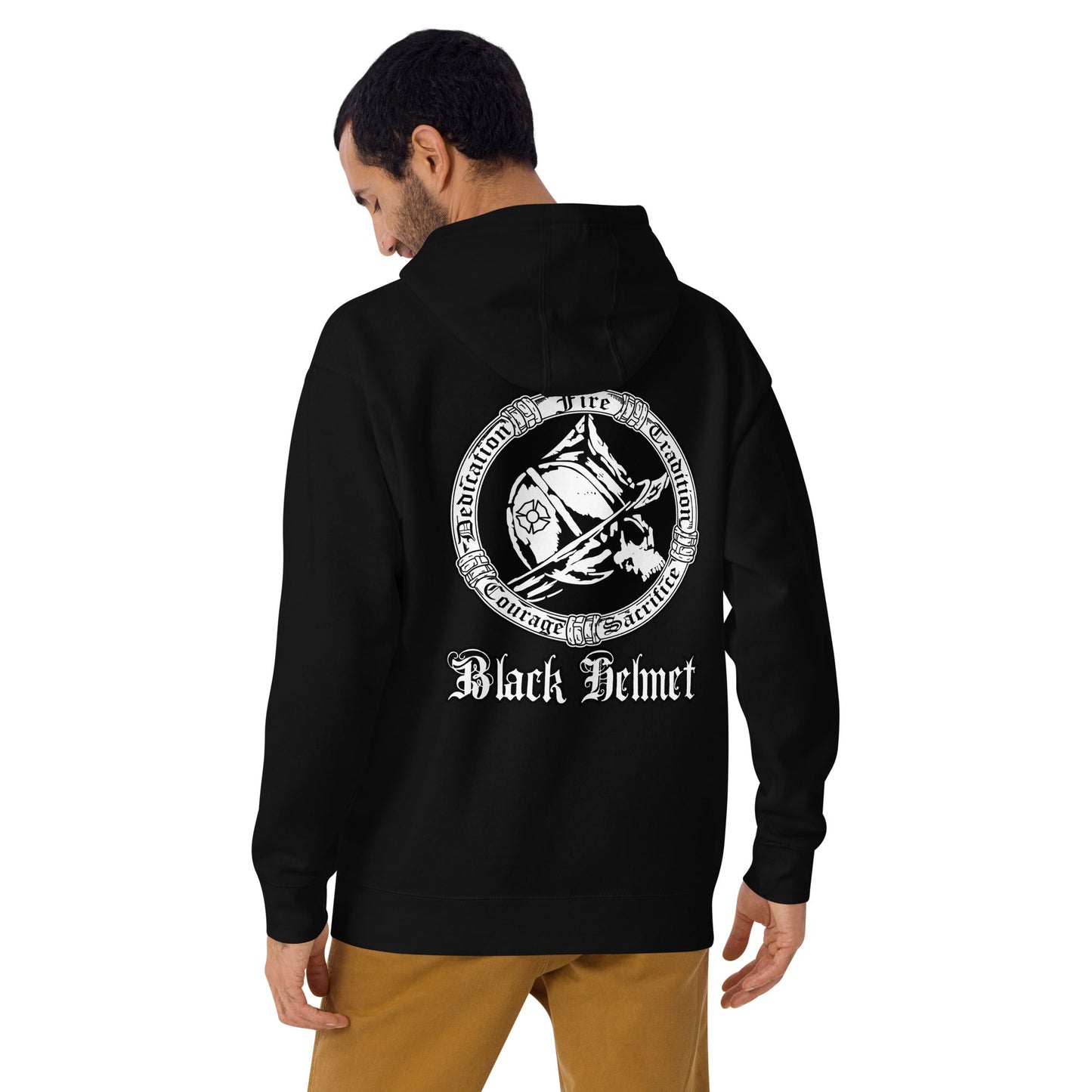 Fight Fire Dedication, Tradition, Sacrifice and Courage Premium Hoodie | Cotton Heritage